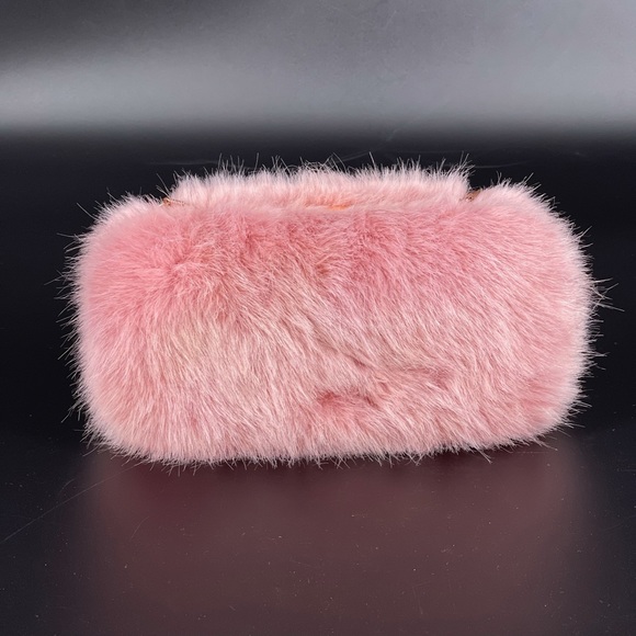 Skinnydip Faux Fur Box Clutch Bag In Pink - Picture 10 of 11